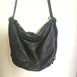 Rough and Tumble Medium hobo convertible bag black